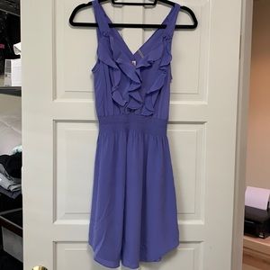 Rebecca Taylor purple silk dress